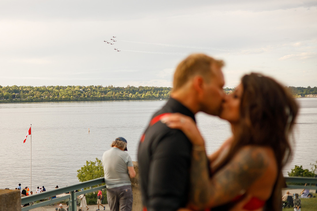 Married During the Barrie Air Show: A Spectacular Wedding at the Southshore Community Centre